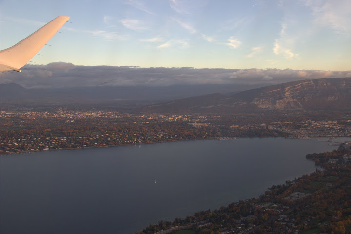 Женевското езеро отвисоко